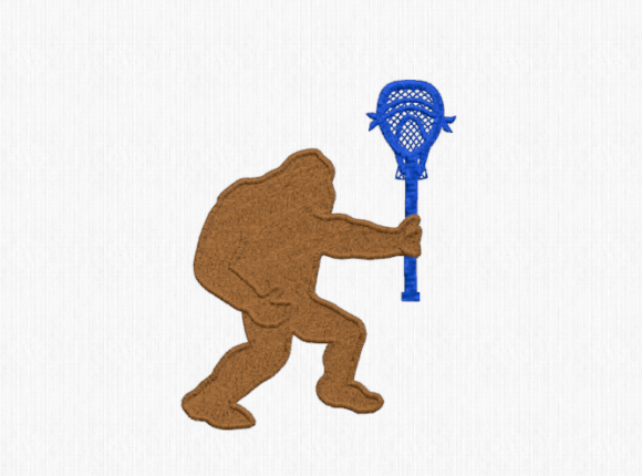 Bigfoot with Lacrosse Goalie Stick Embroidery Review
