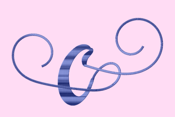 C Font Monogram Winter: Embroidery Seller Review
