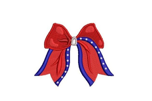 Cheer Bow: The Ultimate Independence Day Embroidery Design