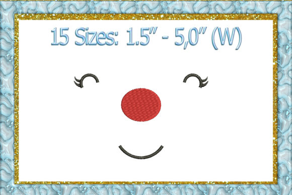 Doll or Toy Face: A Cheerful Embroidery Design for Holiday Gifts