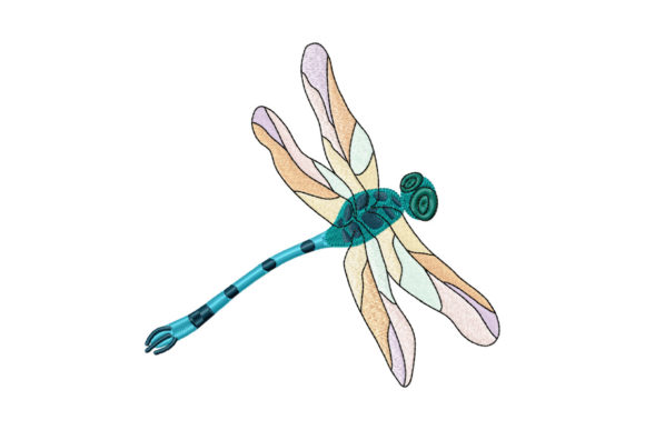 Dragonfly with Rainbow Wings Embroidery Design Review