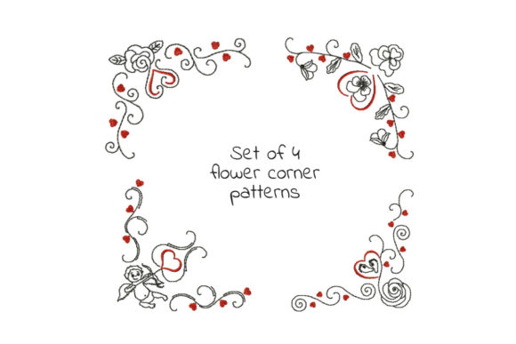 Flower Hearts Swirls Corner Patterns: A Craft Fair Seller's Review