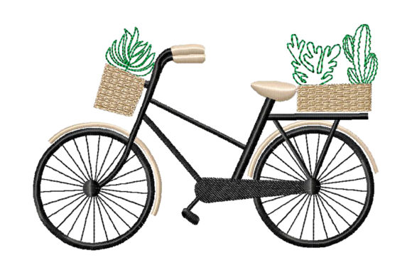 Honest Review: Bicycle with Cacti and Succulents Embroidery