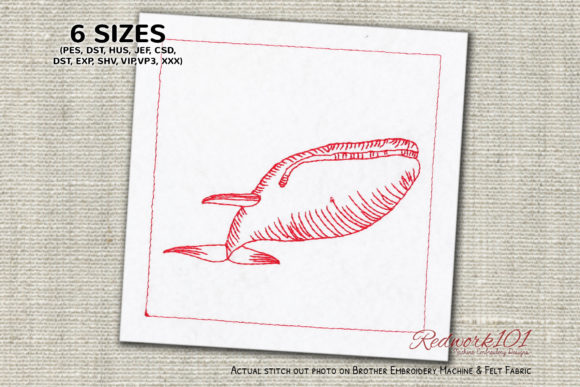 Large Blue Whale Redwork: An Etsy Seller’s Review