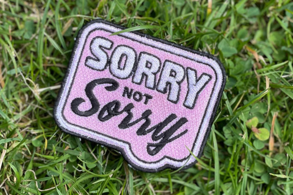 Reviewing Sorry Not Sorry Patch for Holiday Embroidery Projects