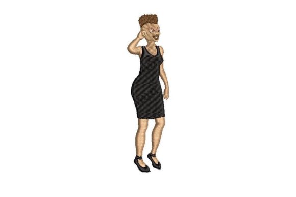Woman with High Top Fade: Embroidery Design Review